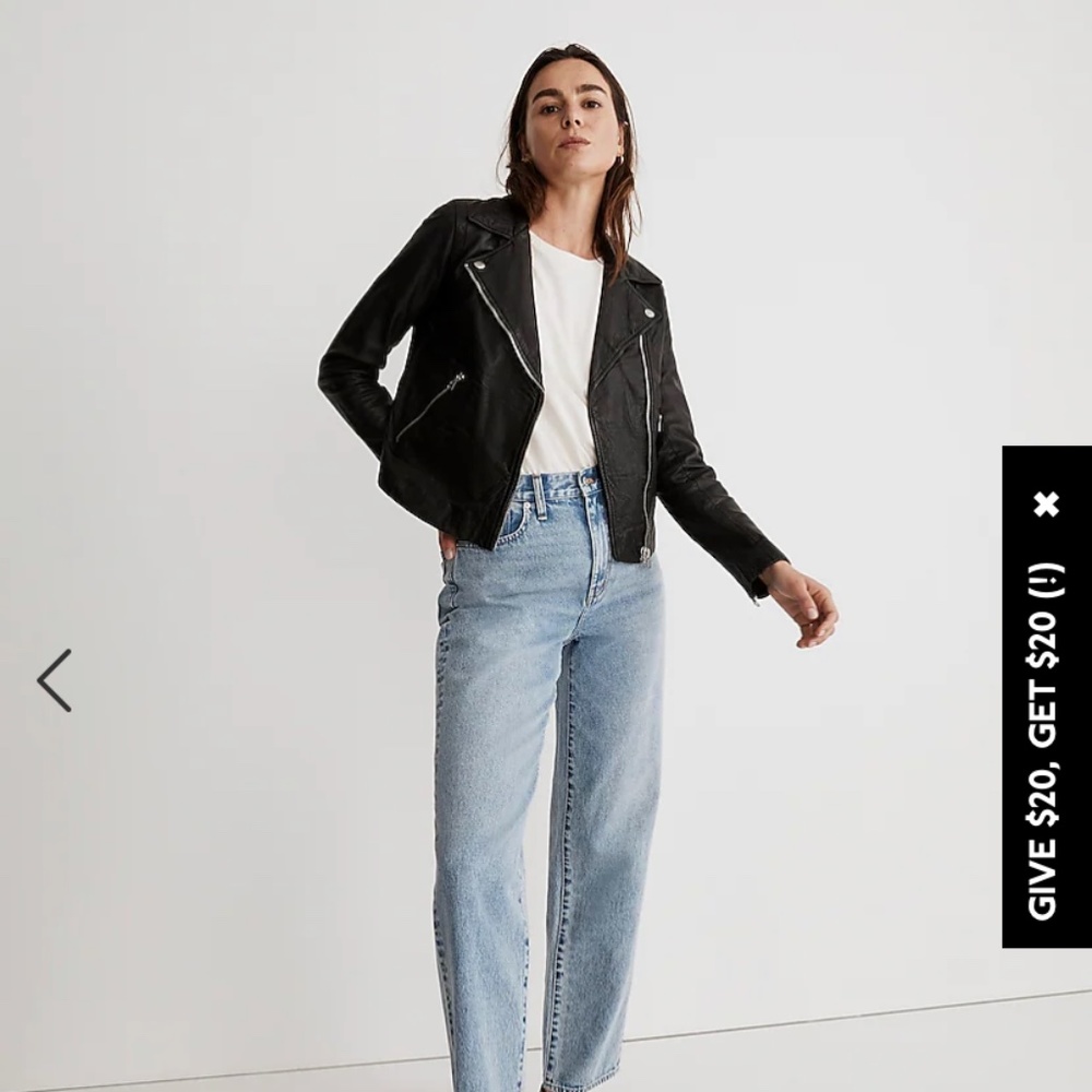 Madewell Leather Jacket Size M